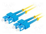 Patch cord fibră optică LANBERG SC/UPC 2m galben LSZH monomod