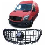 Grila sport neagra lucioasa, potrivita pentru Mercedes Sprinter W906 Facelift 13-18 Performance AutoTuning
