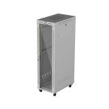Dulap rack 19 perete 42U 600X1000 (FLAT PACK) WITH GLASS DOOR LCD, self-assembly, greutate maxima suportata 1200 kg, RAL color RAL7035, gri