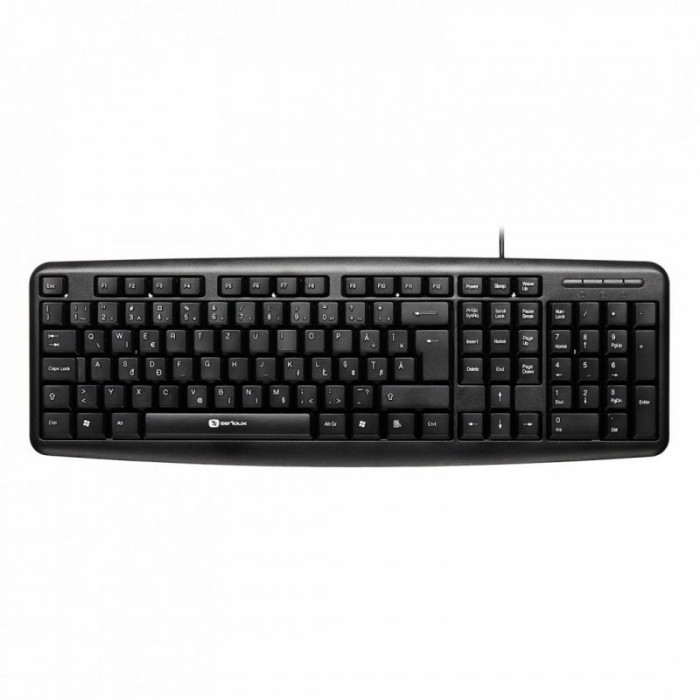 Tastatura Serioux 9400, Wired, USB, 106 Taste, Layout RO, Negru