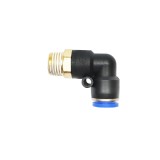 Mufa rapida cotita din plastic, furtun 8 mm, filet metalic 1/4