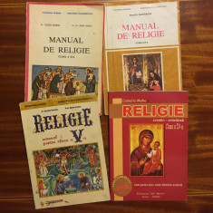 Patriarhia Română - Lot 4 Manuale de Religie clasele II - V (45 lei toate 4)