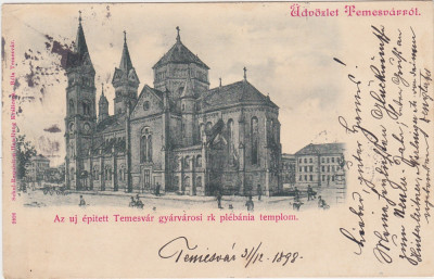 CP Timisoara Temesvar gyarvarosi templom ND(1898) foto