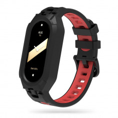 Curea Tech-Protect Armor pentru Xiaomi Smart Band 8/8 NFC Negru/Rosu