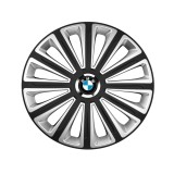 Set 4 capace roti R15 Compatibil Cu BMW Trend Silver-Black