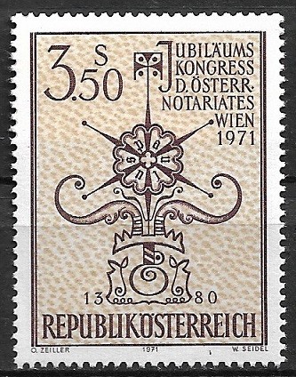 B2077 - Austria 1971 - Evenimente neuzat,perfecta stare