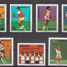 Paraguay 1986 - Tenis, serie neuzata