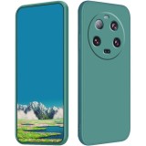 Husa de protectie, flippy, pentru xiaomi 14 ultra, liquid silicone, cu microfibra pe interior, protectie antisoc, compatibil incarcare wireless, verde