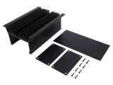 Radiator Negru Aluminiu Anodizat 80x143mm