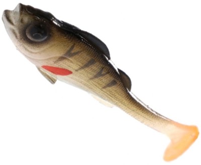 Shad Mikado Real Fish, Culoare Natraul Perch, 6.5cm, 6buc/pac foto