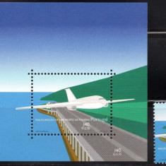 PORTUGALIA MADEIRA 2000 Aviatie, serie neuzata, MNH