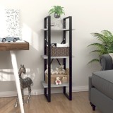 VidaXL Bibliotecă cu 3 rafturi, gri beton, 40x30x105 cm, PAL 806491