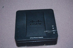 Adaptor telefon VOIP CISCO SPA112 cu 2 porturi foto