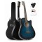 Set chitara acustica Rocktile WSD-5C-BUB Albastru Slim Line Cutaway