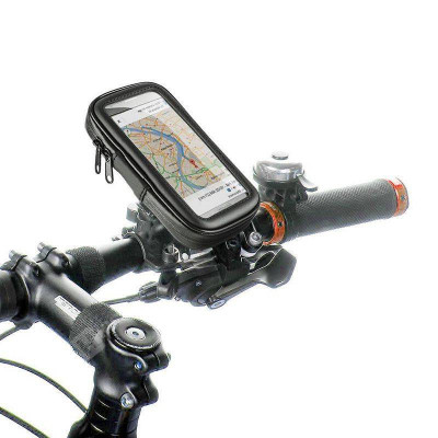 Suport cu Husa telefon prindere bicicleta 82x160mm SAND ESPERANZA foto