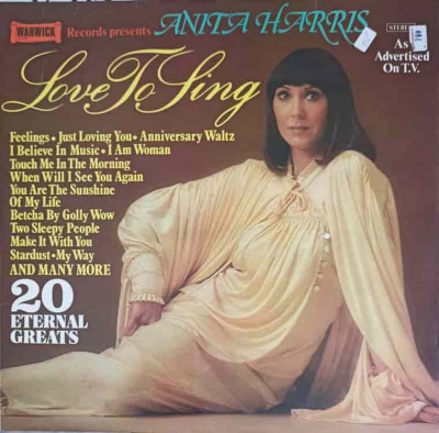 Disc vinil, LP. Love To Sing-ANITA HARRIS foto