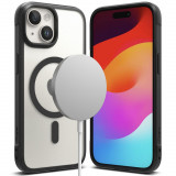 Husa Ringke Fusion Bold Magnetic MagSafe pentru Apple iPhone 15 Negru Mat, Transparent, Carcasa