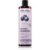 Folk &amp; Flora Blackcurrant șampon regenerator cu efect de nutritiv 400 ml