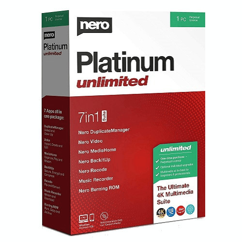 Licenta 2024 pentru Nero Platinum Nelimitate - Perpetual / 1-Dispozitive - Global