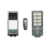 Lampa solara LED iluminat stradal 800W cu panou solar 40W, baterie LiFePO4 30000mAh, senzor miscare, telecomanda, prindere stalp IP65 Breckner Germany