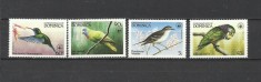 DOMINICA 1984 WWF FAUNA PROTEJATA PASARI COTA MICHEL 24 EURO foto