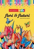 Carte de colorat Flori &amp; Fluturi - Ioan-Ștefan Zandeş
