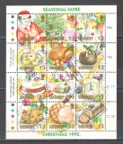 Guernsey.1992 Nasterea Domnului:Masa festiva-coala mica GG.32