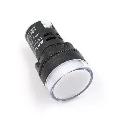 Lampa semnalizare AD16-22DS 22mm 24 V, Alb foto