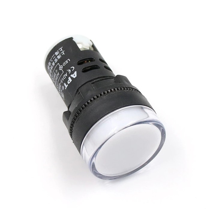 Lampa semnalizare AD16-22DS 22mm 24 V, Alb