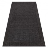 Covor TIMO 5000 sisal exterior cadru negru, 280x370 cm