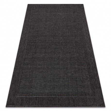 Covor TIMO 5000 sisal exterior cadru negru, 120x170 cm