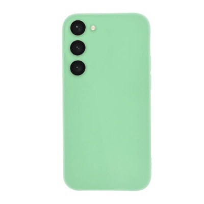Husa compatibila cu samsung galaxy s23 plus, matte efect, camera ultra safe, htpmag, menta foto