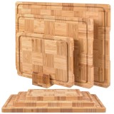 Set 3 tocatoare din bambus Ruhhy cu suport pentru bucatarie