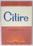 CITIRE , MANUAL PENTRU CLASA A - III -A de ION SERDEAN ...ELIZA PAVELIU , 1977