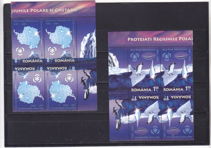 ROMANIA 2009 - ANUL POLAR INTERNATIONAL - Lp.1829d, TETE-BECHE,IN PERECHE,MNH .