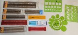 12 SABLOANE PT. DESEN TEHNIC STAEDTLER - ROTRING - KOH I NOOR