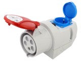 Conector alimentare AC trifazate 32A 400V - Soclu mamă IP44