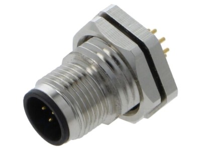Conector M12 soclu tată 8 pini 1,5A 30V drept IP67 THT LUTRONIC foto
