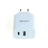 Incarcarcator OTB USB Dual USB-C, USB-A cu USB Power Delivery USB-PD 2 porturi 32 W alb