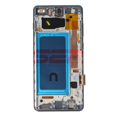 LCD+Touchscreen cu Rama Samsung Galaxy S10 Plus / G975 BLACK INCELL foto