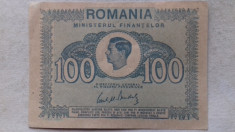 BANCNOTA 100 LEI 1945-ROMANIA foto