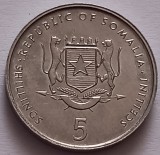 Somalia , 5 Shillings 2000, Africa