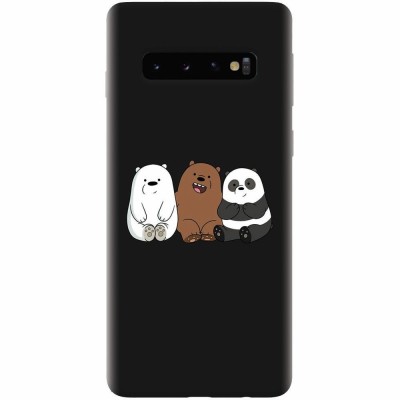 Husa silicon personalizata pentru Samsung Galaxy S10, Bears foto