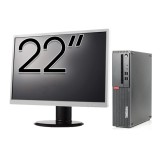 Pachet Calculator Second Hand LENOVO ThinkCentre M910s SFF, Intel Core i5-6500 3.20GHz, 8GB DDR4, 256GB SSD + Monitor 22 Inch NewTechnology Media