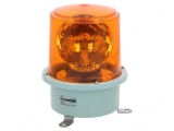 Lumină Rotativă Ambră 24VDC IP66