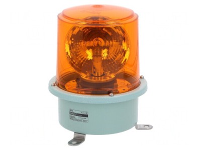 Lumină Rotativă Ambră 24VDC IP66 foto