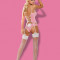 Costum sexy iepuras Bunny suit 4 piese L/XL