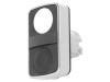 Comutator Dublu 22mm Alb/Negru fără IP66 Plat