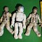 Set 3 figurine cosmonauti Mega Construx Call of Duty Mega Bloks 5 cm h, articulatii mobile : cap, m&acirc;ini, mijloc. Doi astronauti deveniti ZOMBI