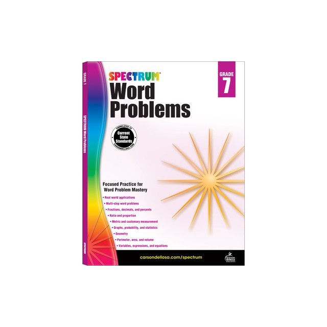 Spectrum Word Problems, Grade 7